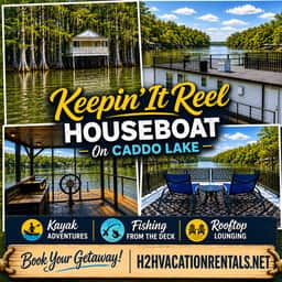 Keepin It Reel on Caddo Lake (Houseboat) - Image 2