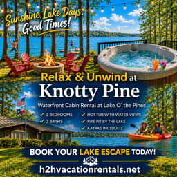 The Knotty Pine on Lake O the Pines Waterfront - Image 2