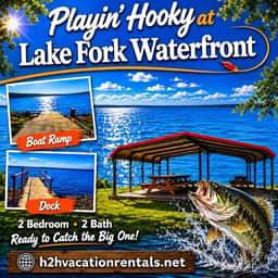 Playin Hooky on Lake Fork-Waterfront-Boat Ramp - Image 2