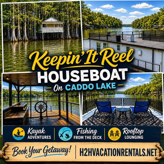 Keepin It Reel on Caddo Lake (Houseboat) - Image 2