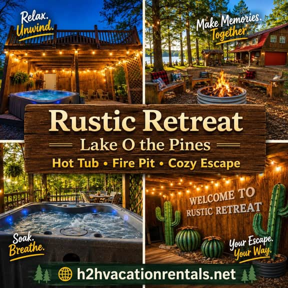 Rustic Retreat near 
Lake O the Pines - Image 2