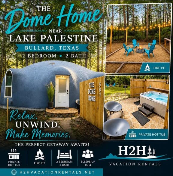 Dome Home at Lake Palestine (Bullard) - Image 1