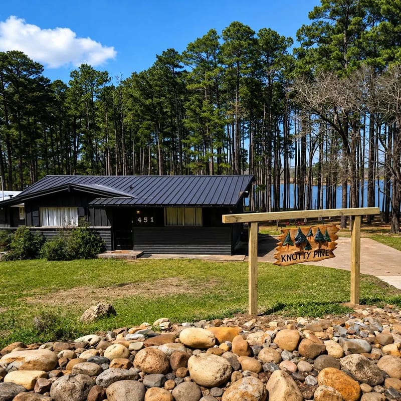 The Knotty Pine on Lake O the Pines Waterfront